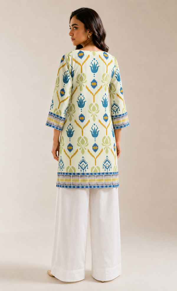 Lime Paradise – Printed Lawn Kurta (3207)