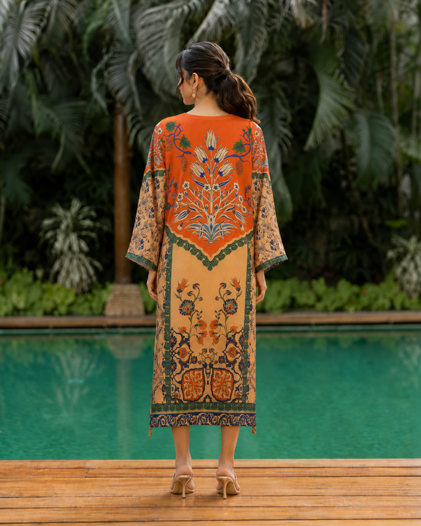 Gulnaar Print Kaftan (KN-3302)