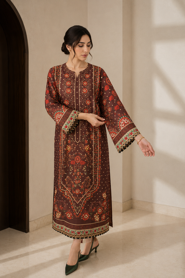 Mehfil Print Kaftan (KN-3306)