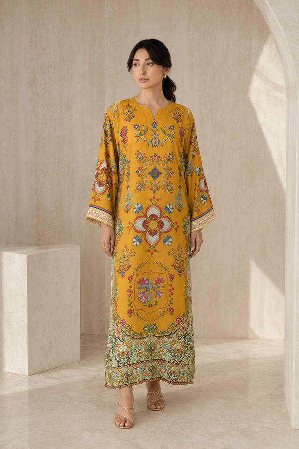 Zareen Print Kaftan (KN-3305)