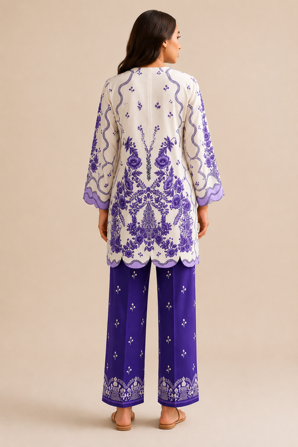 Voilet Majesty - Printed Co-ord Set (CD-2908)